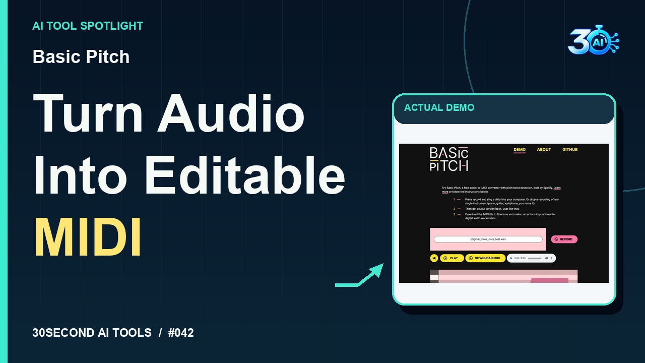 Basic Pitch demonstration