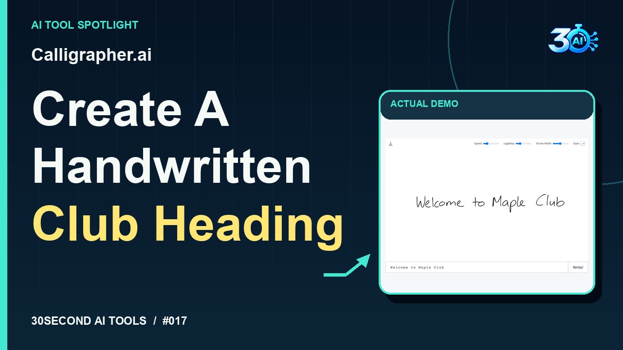 Calligrapher.ai demonstration