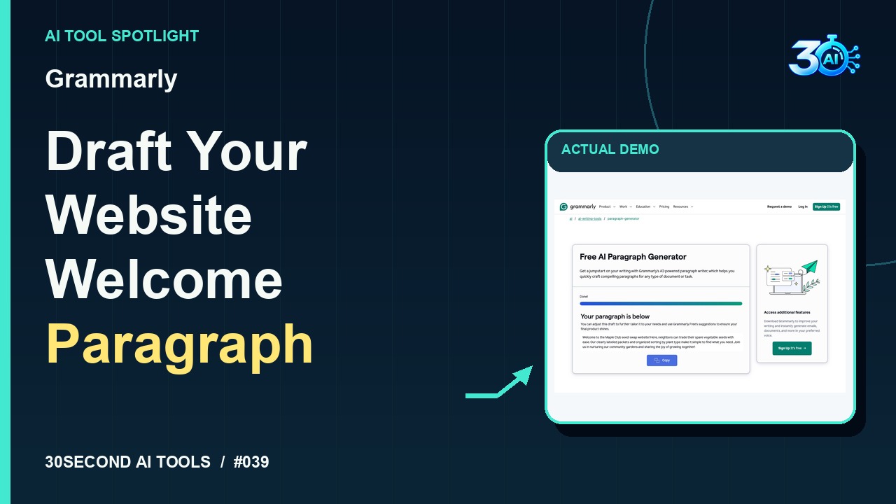 Grammarly demonstration