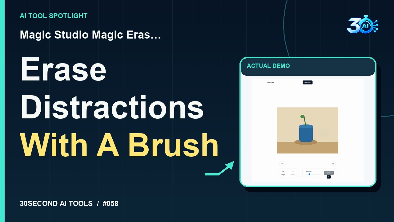 Magic Studio Magic Eraser demonstration