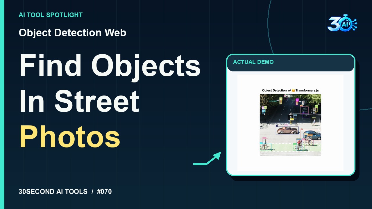 Object Detection Web demonstration