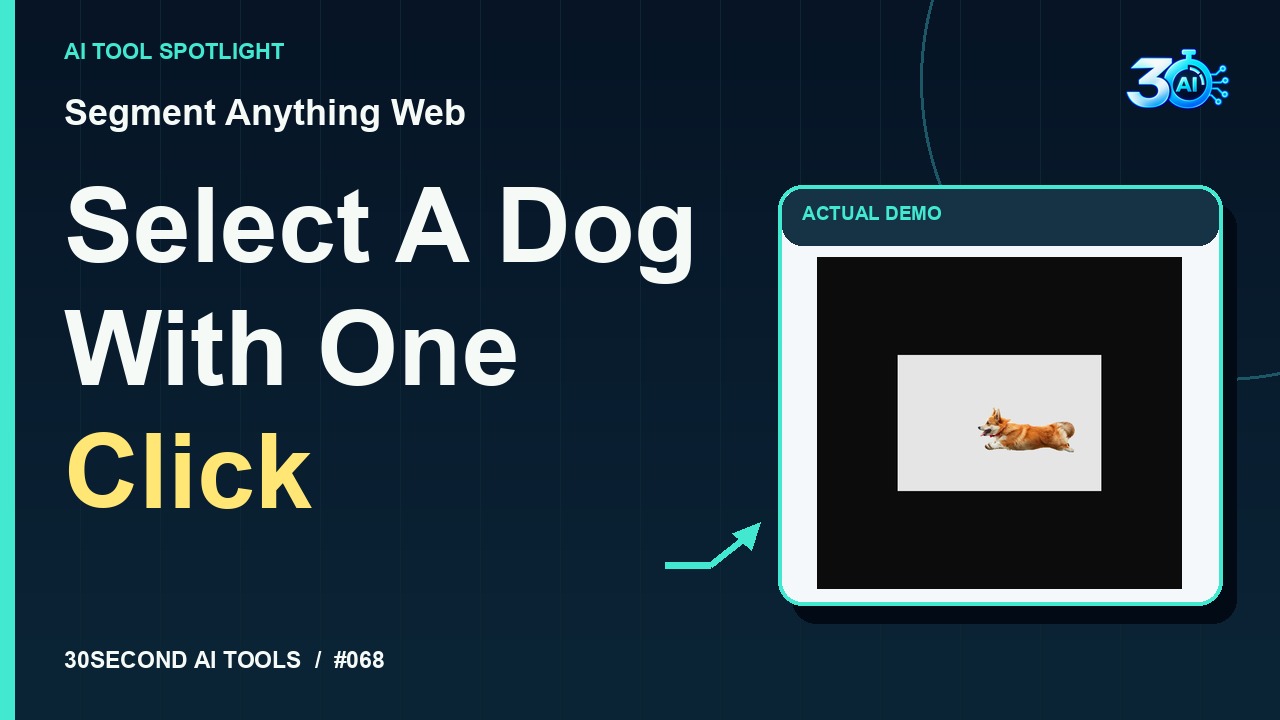 Segment Anything Web demonstration