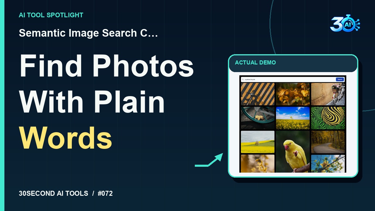 Semantic Image Search Client demonstration