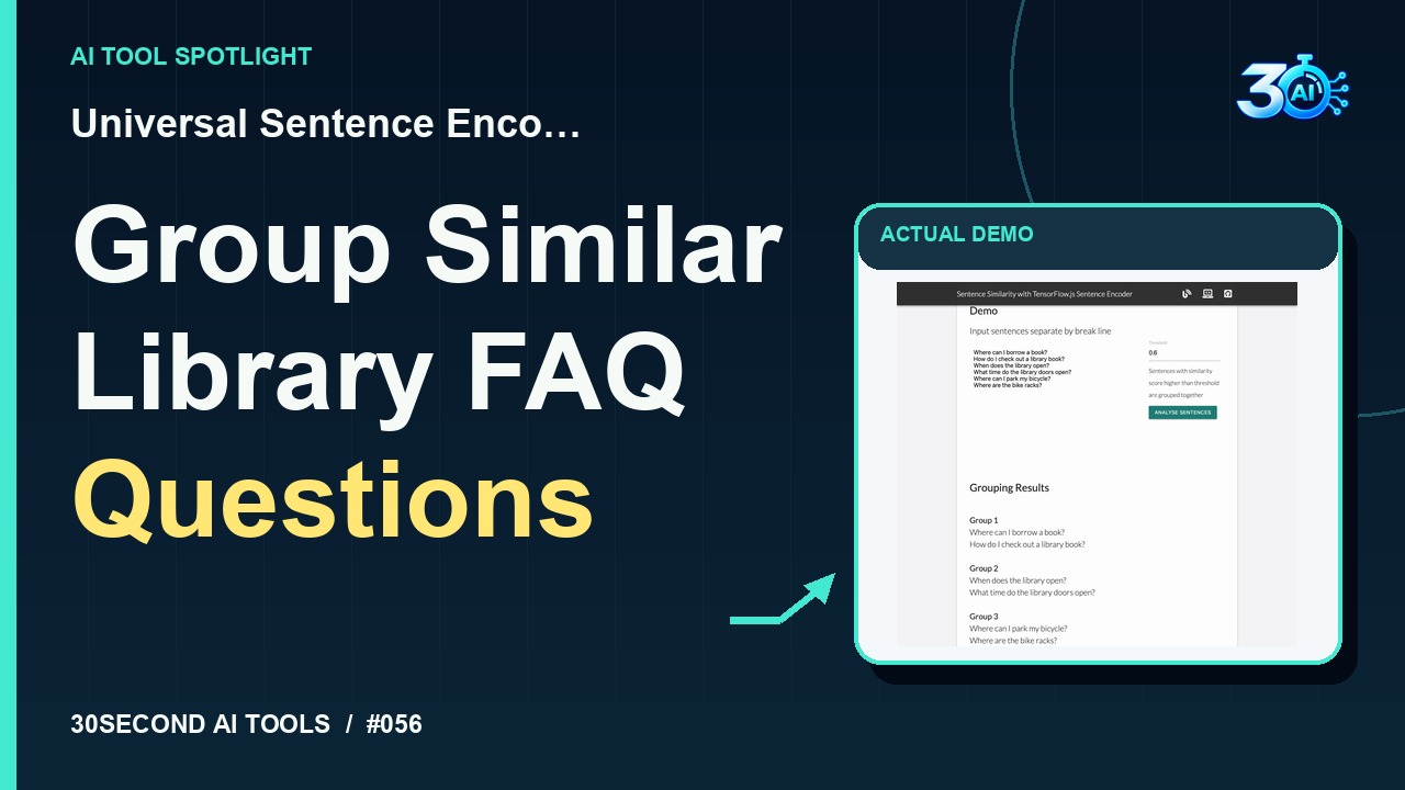 Universal Sentence Encoder demonstration
